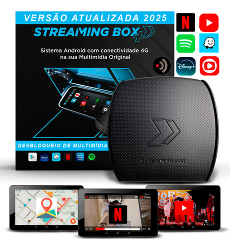 Streaming Box + Desbloqueio Tela Multimídia Apps Android Ios