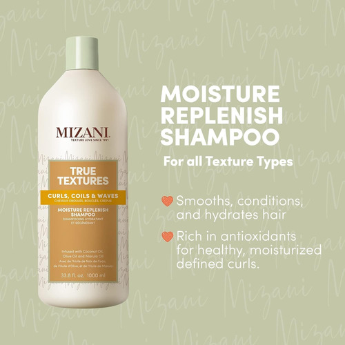 Shampoo De Reposição De Umidade Mizani True Textures | Com Ó