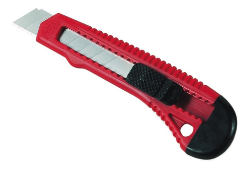 Imagen 2 de 4 de Cutter Trincheta Cuerpo Plastico/ Cuchilla Y Corta X 10 Uni
