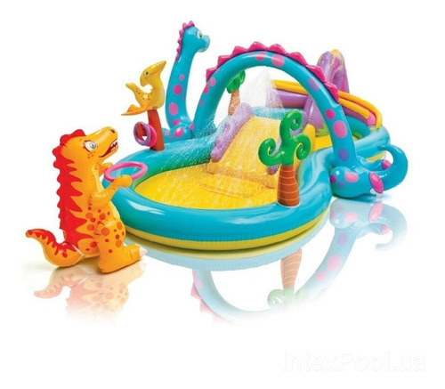 Piscina Inflable / Play Center Dinosaurio R Intex, Acuarela