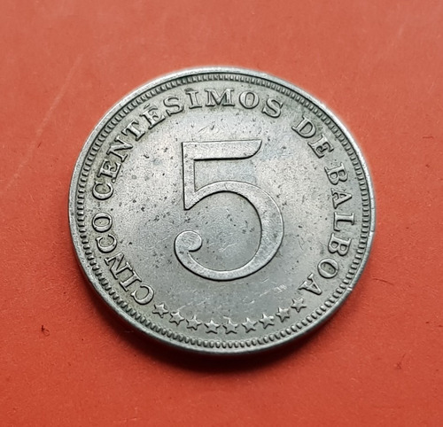 Moneda Panamá 5 Centésimos De Balboa 1968