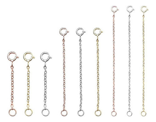. 9x Extensor De Cadena Tobillera Extensión De Pulsera De
