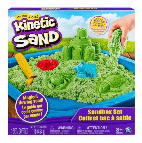 Kinetic Sand Arena Cinetica Magica 1 Lb Moldes Verde