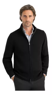 Sweater Hombre Campera Con Cierre Hilo Liviano