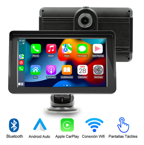 Autoestéreo Usb 7 Pulgadas Estéreo 2 Din Mirrorlink Pantalla Táctil Y Cámara