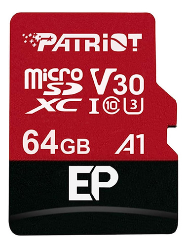 Patriot 64gb A1 / V30 Micro Sd Card Para Teléfonos Y Tableta