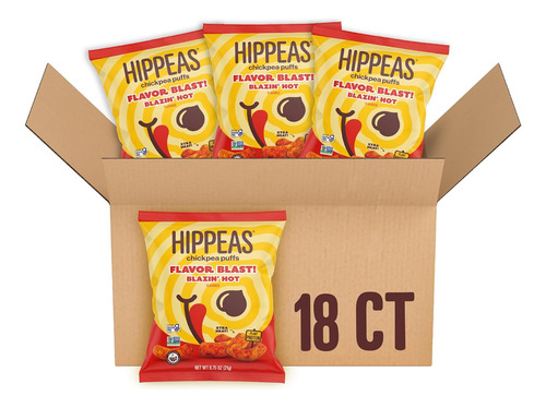 Hippeas Garbanzos, Sabor Explosivo: Blazin' Hot, 0,75 Onzas
