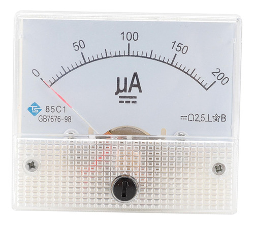 1 Unidad De Panel Analógico Amplificador De 0-200ua