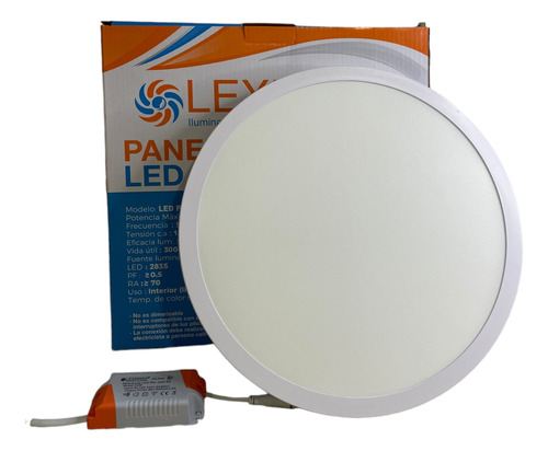 Panel Led 24w Redondo De Sobreponer Lexmana 6500k