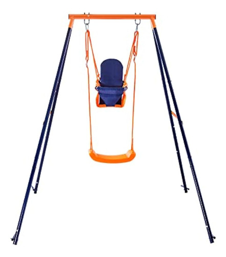 Fdirect 2 En 1 Diseño Toddler Swing Set Con Niños Que Crecen