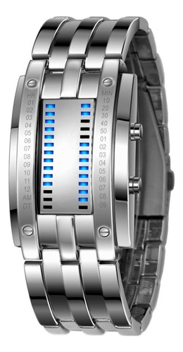 Skmei Reloj Matriz Moda Hombre Binario Led Digital Pulsera