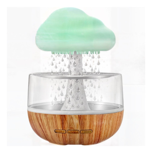 Fuente Humificador Nube Y Lluvia Led Multicolor Aromaterapia