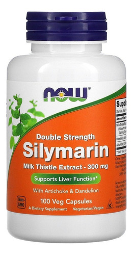 Now Foods - Silymarin Silymarin - Silmarina Extra De Cardo Mariano - 300mg - 100caps - Sin sabor