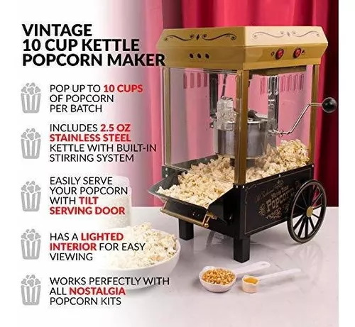 Crispetera popcorn estilo retro cine en casa modelo de ca