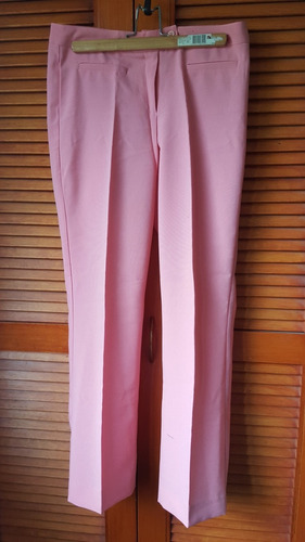 Pantalón Dama,clásico.recto Color Rosa.t.42.nuevo