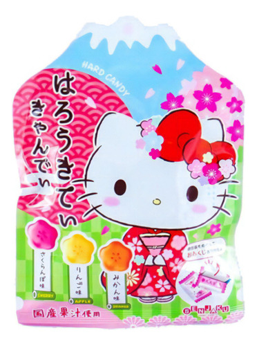 Bala Senjaku De Frutas Sortida Hello Kitty Candy - Imp Japão