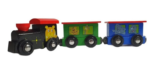 Trencito Magnético Didáctico Con Animales Tracks Compatible