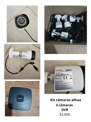 Kit 4 Cámaras Alhua Hac-hfw1000rmn-0280b-s3