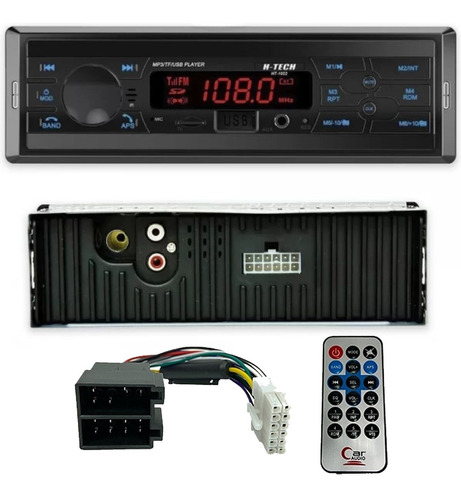 Rádio Automotivo Bluetooth Som Mp3 H-tech Usb Sd Aux Bt