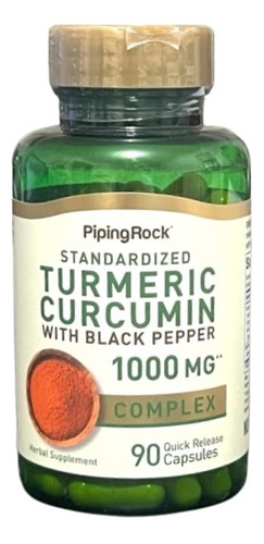 Turmeric Curcumin 1000 Mg X 90 Caps. Piping Rock