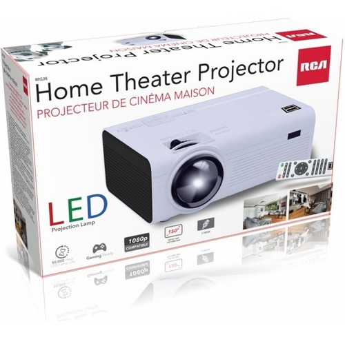 Proyector Rca Home Theater Full Hd 1080p - 2000 Lumens - Color Blanco