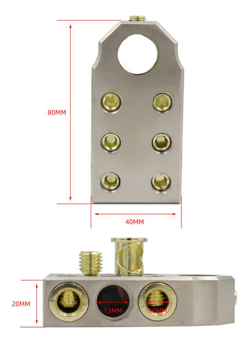 L Conector De Terminal De Batería De Audio De Coche De 6
