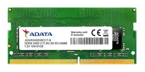 Memória Ram 8gb 1x8gb Adata Ad4s240038g17-s Premier Series