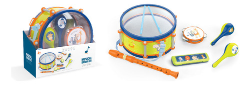 Set Infantil De 6 Instrumentos Musicales C/tambor Y Armónica