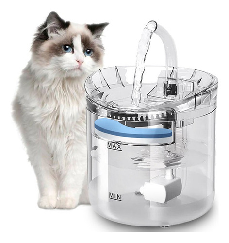 1.8l Fuente Automático Dispensador De Agua Para Perro Y Gato