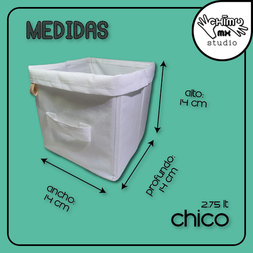 Cubo Plegable Lavable Resistente Organiza Almacena | 5 Pzas