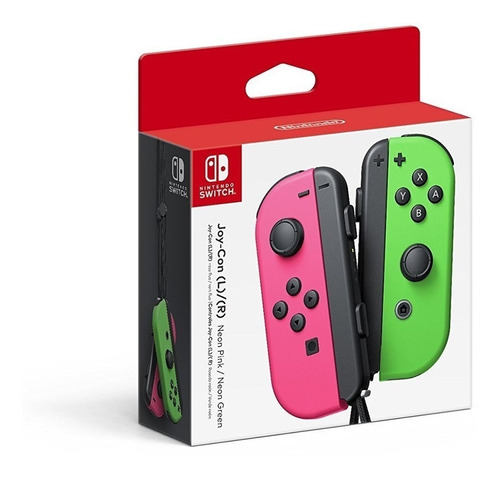 ® Control Joycon Neon Verde/ Rosa Splatoon - Nintendo Switch