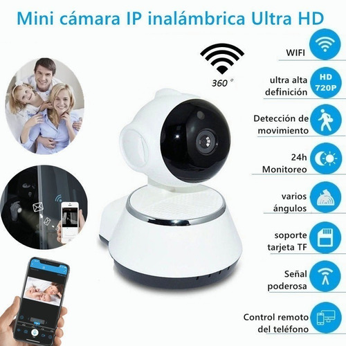 Imagen 4 de 9 de Cámara De Seguridad V380 Hd Con Wifi Y Visión Nocturna