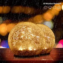 Comprar Solar Jardin Decorativa 2 Globo Esferica Para Aire Libre