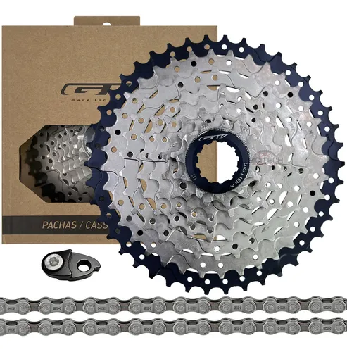 Combo Pacha Cassette Gw 8 V 11-42 + Cadenilla Shimano Hg40