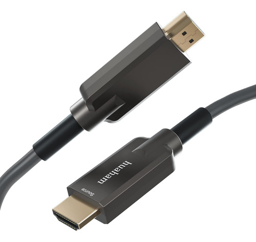 Cable Hdmi De Fibra Óptica 8k De 50 Pies, Armadura De Acero 