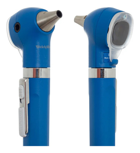 Estuche De Diagnostico De Otoscopio + Oftalmoscopio Azul