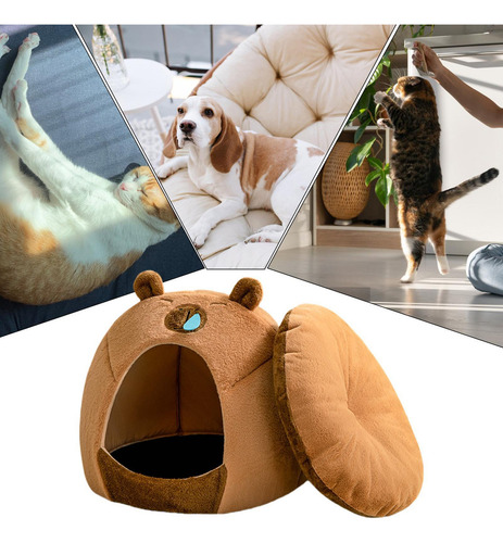 Cama Para Gatos, Cueva, Con Forma De Carpincho, Casa Para Ca