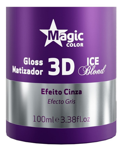 Imagem 3 de 5 de Magic Color Gloss Matizador 3d Ice Blond 100ml