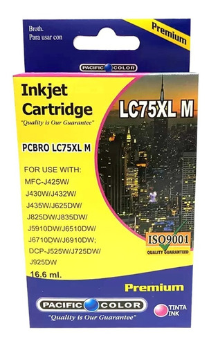 Cartucho Tinta Pacific Color Lc75xl Magenta /01-pcbrolc75m
