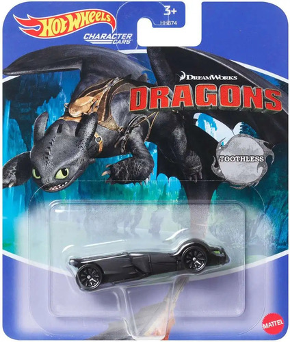 Hot Wheels Character Cars Dreamworks Dragons Toothless