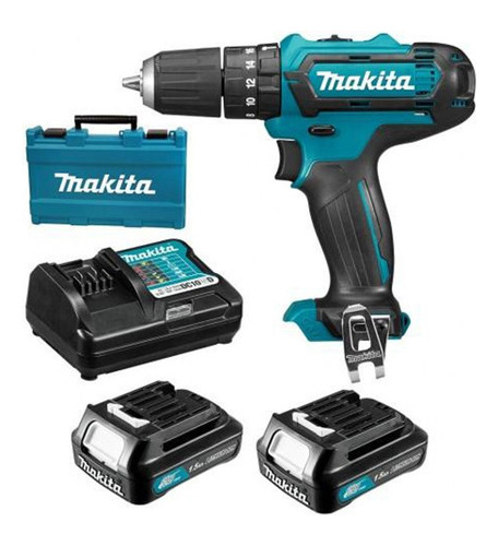 Taladro Percutor Inalambrico 3/8 Makita + 2 Baterías Hp331dw