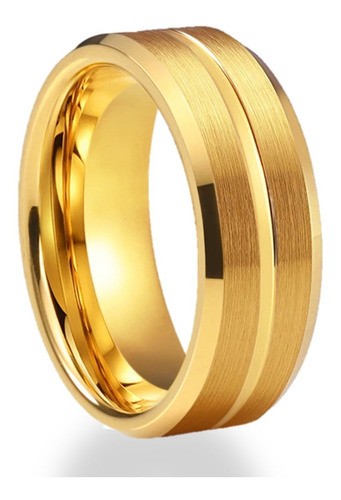 Anel Aliança Casamento Noivado 6mm Banhado Ouro 18k Garantia