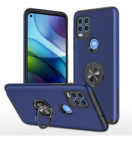 A Funda De Teléfono Para Moto G Stylus 5g Azul Rotación De