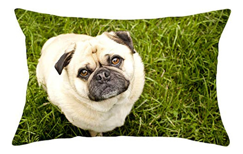 Custom Zippered Pillow Cases Cute Pug Pillowcase Standa...