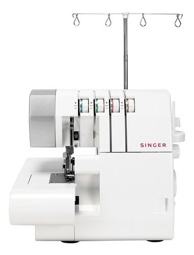 Máquina de costura overlock Singer 14SH754 portátil branca 127V