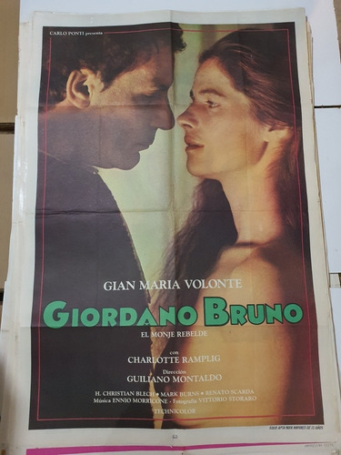 Afiche De Cine Original Giordano Bruno-1660