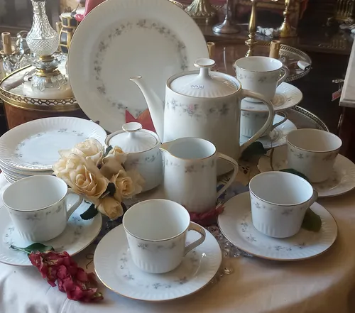 Antigua Vajilla Porcelana Tsuji 22 Pzas Impecables N597 (Usado)