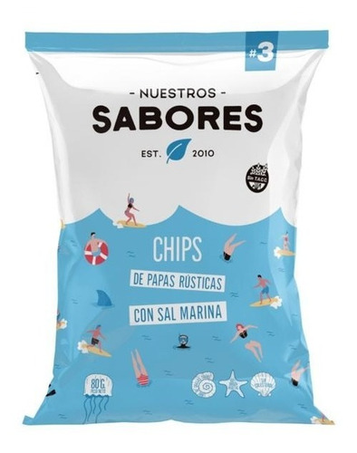 18 X Snacks Papas Fritas Sin Tacc Nuestros Sabores 80g