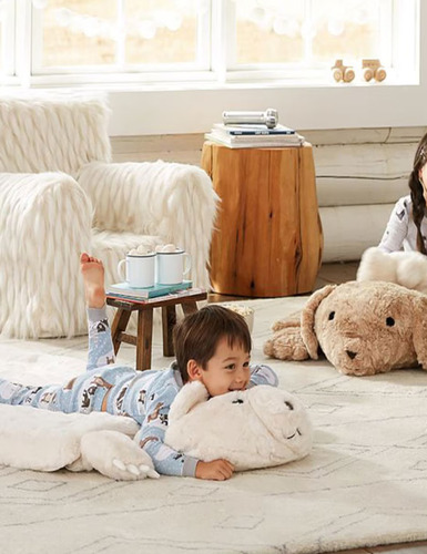 Bolsa Saco Dormir Sleeping Bag Peluche Afelpada Niños 170 Cm Color Oso