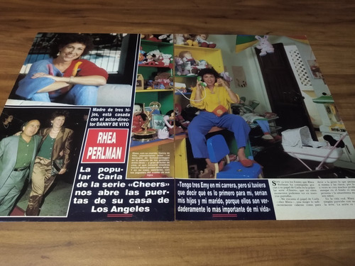 (h018) Rhea Perlman * Clippings Revista 2 Pgs * 1991